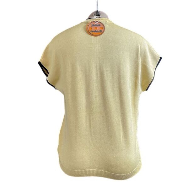 NWT Jamie Sadock Yellowtail Silk Top Blouse Size Medium New - Picture 3 of 11